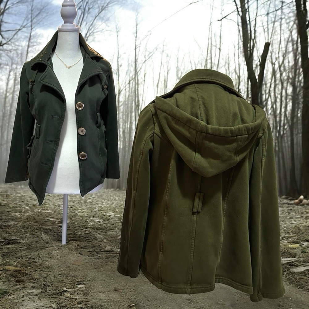 Sebby Softshell Army Green Jacket - image 1